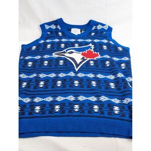 Toronto Blue‎ Jays KLEW Christmas Knit Sweater Vest MLB